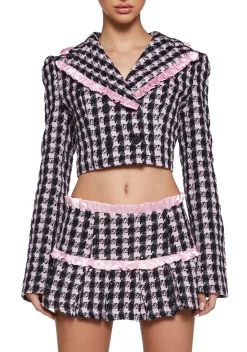 Sugar Thrillz Bottoms|Skirts*Literal Babe Tweed Mini Skirt
