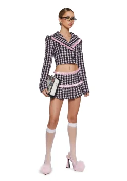 Sugar Thrillz Bottoms|Skirts*Literal Babe Tweed Mini Skirt