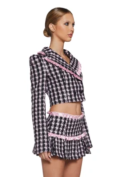 Sugar Thrillz Bottoms|Skirts*Literal Babe Tweed Mini Skirt