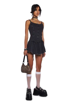 Current Mood Dresses|Mini Dresses*Little Miss Attitude Mini Dress - Black