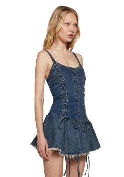 Current Mood Dresses|Mini Dresses*Little Miss Attitude Mini Dress - Blue
