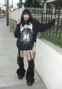 Widow Outerwear|Sweatshirts & Hoodies*Looming Goth Zip-Up Hoodie