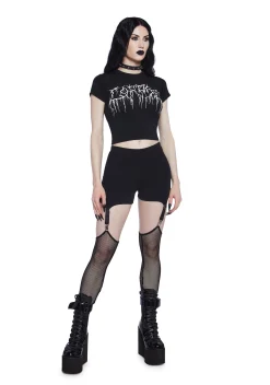 Widow Bottoms*Lost In The Void Garter Leggings