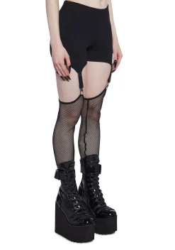 Widow Bottoms*Lost In The Void Garter Leggings