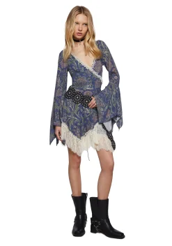 Widow Dresses|Plus*Love At Dusk Wrap Dress
