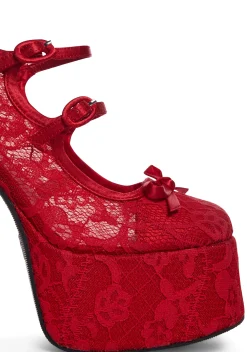 Sugar Thrillz Platforms|Heels*Love Smiling Melody Platform Heels