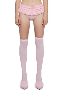 Sugar Thrillz Lingerie*Love Strings Ruffled Panty
