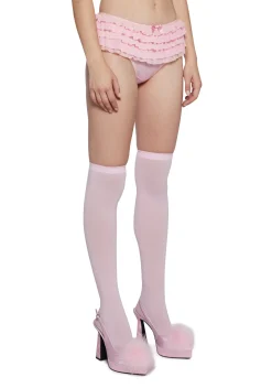 Sugar Thrillz Lingerie*Love Strings Ruffled Panty