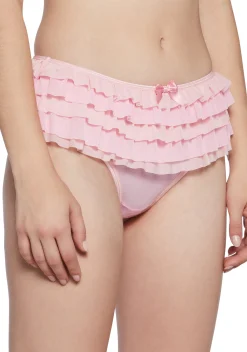 Sugar Thrillz Lingerie*Love Strings Ruffled Panty