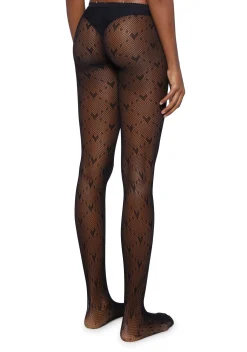 x_Leg Avenue Socks & Tights*Love Struck Sheer Tights - Black