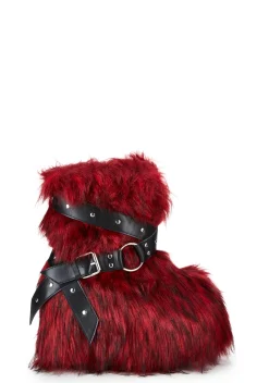 Club Exx Boots*Low Wild Instincts Faux Fur Boots
