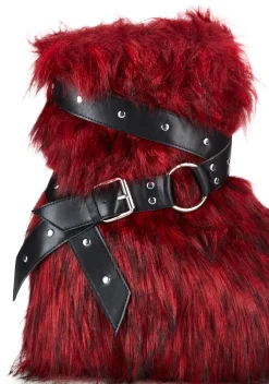 Club Exx Boots*Low Wild Instincts Faux Fur Boots