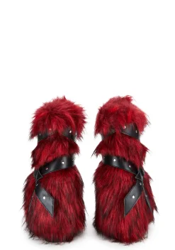 Club Exx Boots*Low Wild Instincts Faux Fur Boots