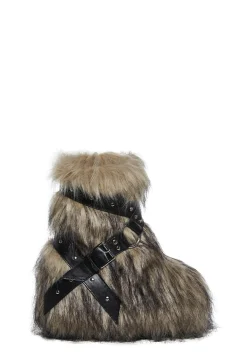 Club Exx Boots|Platforms*Low Wild Instincts Faux Fur Boots - Off White