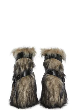 Club Exx Boots|Platforms*Low Wild Instincts Faux Fur Boots - Off White