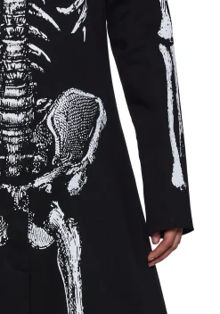 Trickz N' Treatz Outerwear*Lurking Horror Skeleton Trench Coat