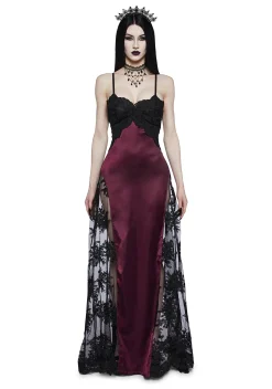 Widow Dresses*Lustrous Heart Maxi Dress