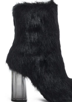 Generation Kiss Boots*Luv Me Or Hate Me Heeled Boots - Faux Fur