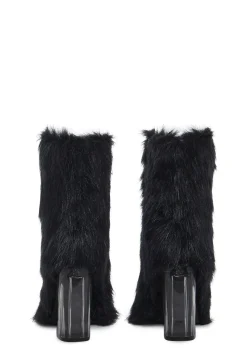 Generation Kiss Boots*Luv Me Or Hate Me Heeled Boots - Faux Fur