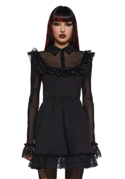 Widow Dresses|Mini Dresses*Macabre Fascination Mini Dress