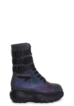Poster Grl Boots*Mad Hustle Pocket Combat Boots - Reflective