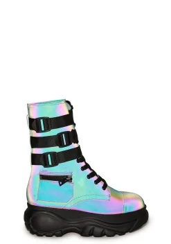 Poster Grl Boots*Mad Hustle Pocket Combat Boots - Reflective