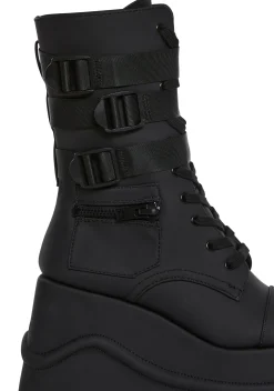 Current Mood Boots|Platforms*Mad Hustle Wedge Platform Boots