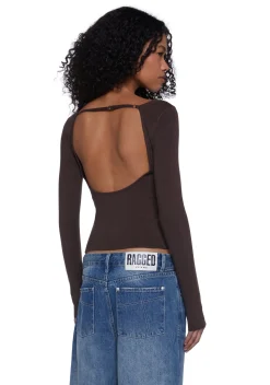 X_HONEY MANGO Tops*Made Me Realize Sweater Top - Brown