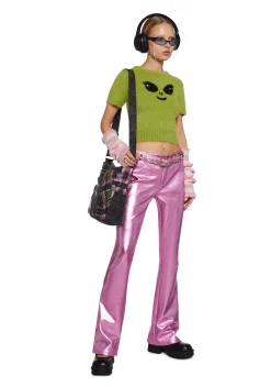 dELiA*s by Dolls Kill Bottoms|Pants*Made Of Dreams Metallic Pants