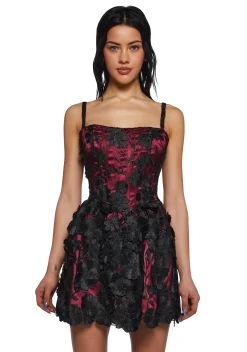 Sugar Thrillz Dresses|Plus*Magic Moves Corset Dress - Floral Dreams