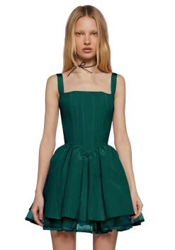 Sugar Thrillz Dresses|Plus*Magic Moves Corset Dress - Green