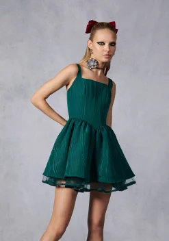 Sugar Thrillz Dresses|Plus*Magic Moves Corset Dress - Green
