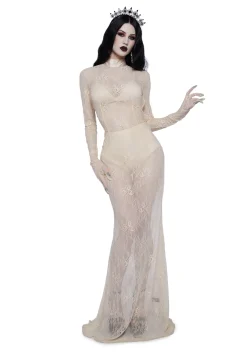 Unholy Dresses*Majesty Masque Maxi Dress Set - Off White