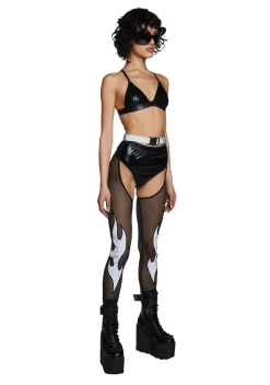 Club Exx Bottoms|Pants*Mark Of The Beast Reflective Chaps