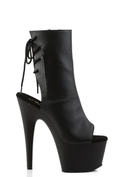 Pleaser Platforms|Heels*Matte Handlin' Business Open Toe Platform Booties