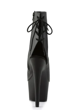 Pleaser Platforms|Heels*Matte Handlin' Business Open Toe Platform Booties