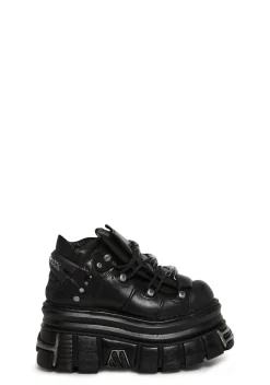New Rock Platforms|Sneakers*M-106-C179 Double Stacked Platform Sneakers