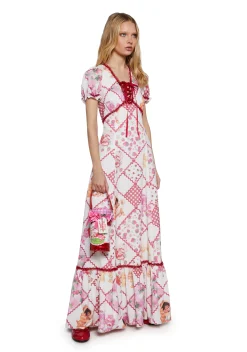 Dolls Kill | Care Bears x Strawberry Shortcake Dresses*Meadow Mornings Quilt Maxi Dress
