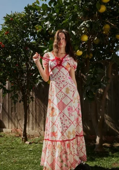 Dolls Kill | Care Bears x Strawberry Shortcake Dresses*Meadow Mornings Quilt Maxi Dress