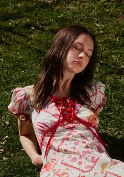 Dolls Kill | Care Bears x Strawberry Shortcake Dresses*Meadow Mornings Quilt Maxi Dress