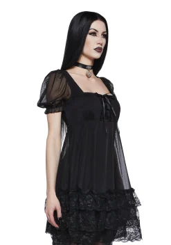 Widow Dresses|Plus*Melancholy Sweetness Babydoll Dress