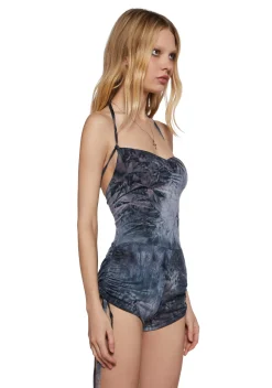 Widow Jumpsuits & Rompers|Plus*Metal Fates Tie Dye Romper