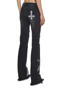 Widow Tops|Plus*Metal Mashup Shredded Top