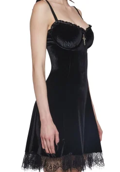 Widow Dresses*Midnight Blind Faith Velvet Dress