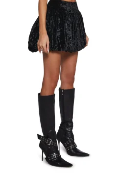 Current Mood Bottoms|Skirts*Midnight Crush Bubble Mini Skirt