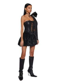 Current Mood Bottoms|Skirts*Midnight Crush Bubble Mini Skirt