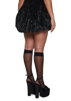 Current Mood Bottoms|Skirts*Midnight Crush Bubble Mini Skirt