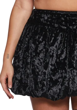 Current Mood Bottoms|Skirts*Midnight Crush Bubble Mini Skirt