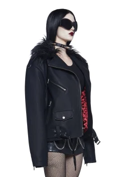 Widow Outerwear|Plus*Midnight Resurrections Moto Jacket