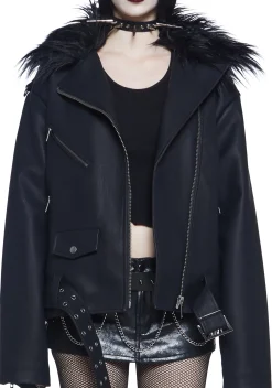 Widow Outerwear|Plus*Midnight Resurrections Moto Jacket
